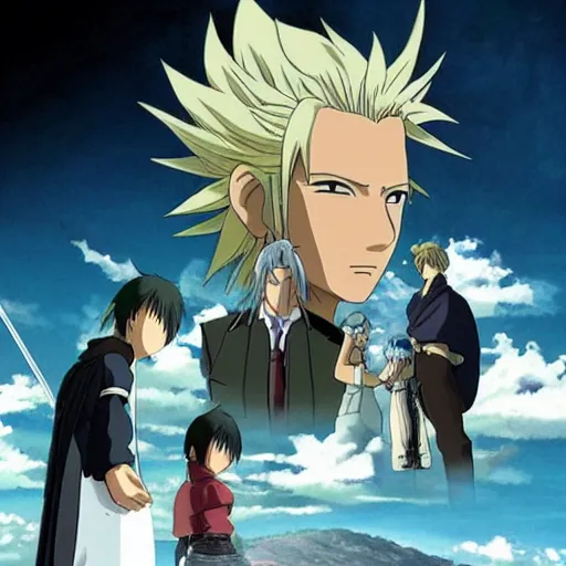 Prompt: cloud ff 7 anime, studio ghibli