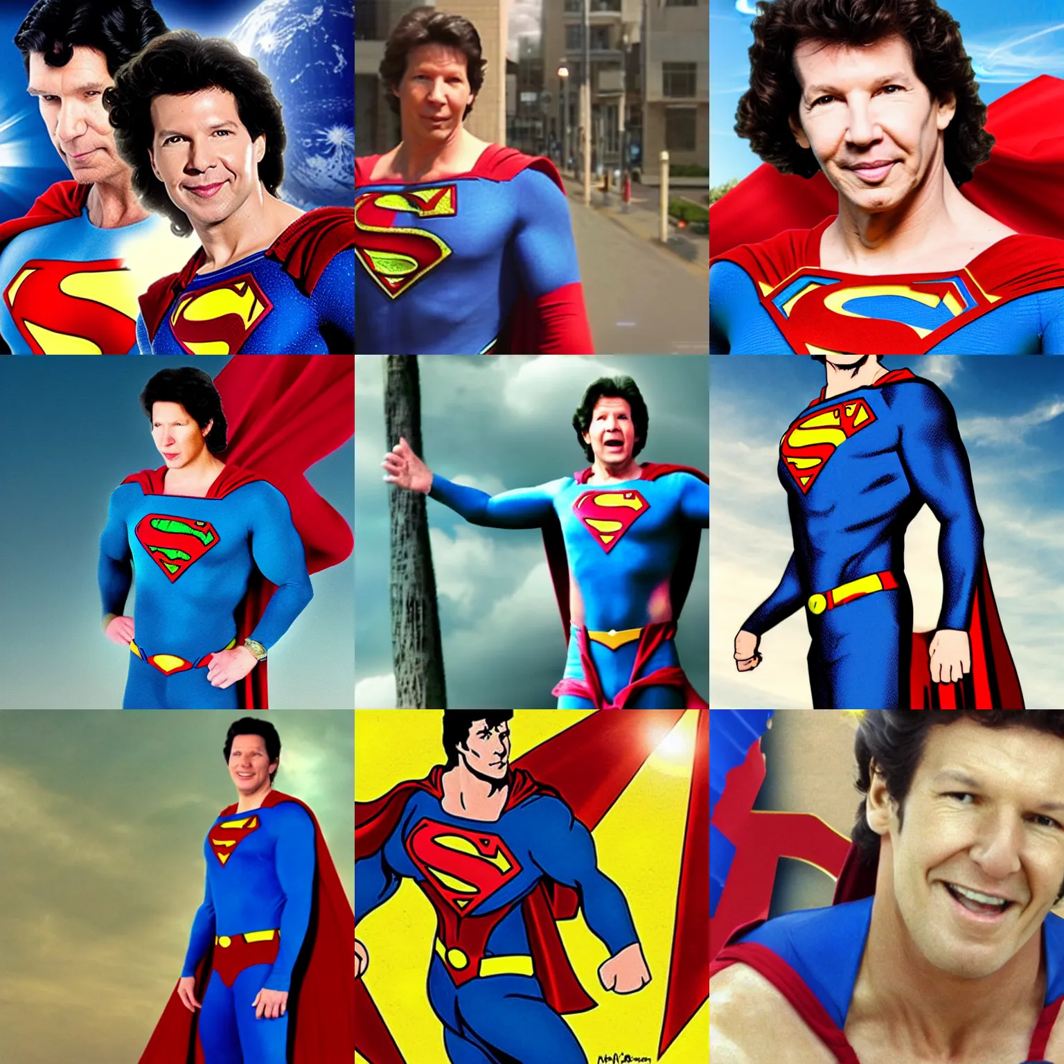 Prompt: neil breen as superman