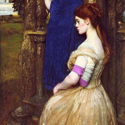 Prompt: a very very very very beautiful medieval princess, John Everett Millais, Pre-Raphaelite