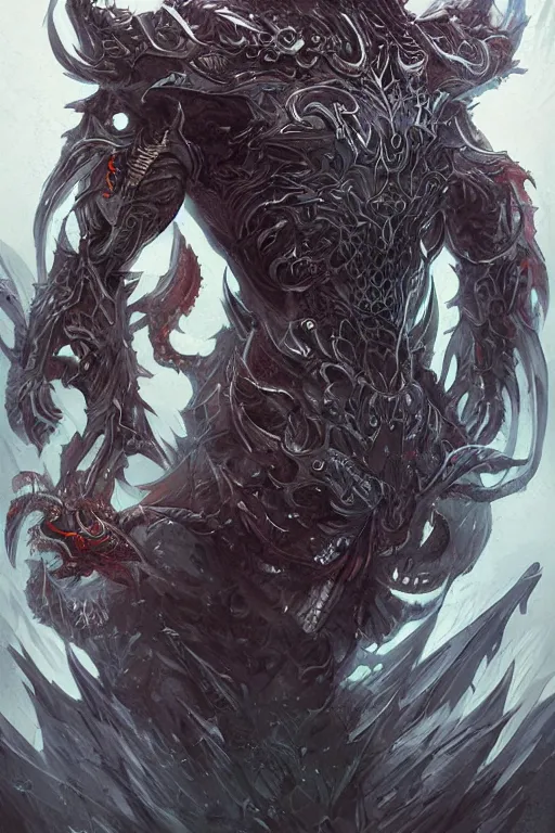 Image similar to An evil monster by ross tran, hyper-detailed, intricate, wide angle, beautiful, fantasy, concept art