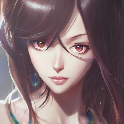 Image similar to kurisu makise, elegant, ultra highly detailed, digital painting, smooth, sharp focus, artstation, pixiv, art by Ina Wong, Bo Chen, artgerm, rossdraws, sakimichan