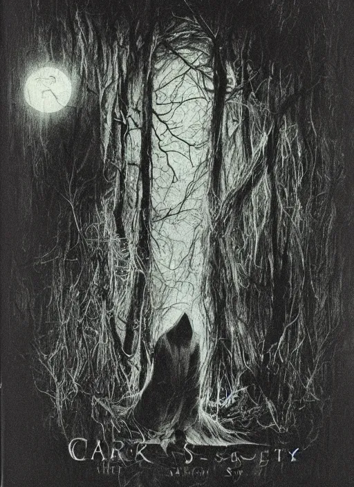 Image similar to book cover of scary stories to tell in the dark paperback novel by stephen gammell