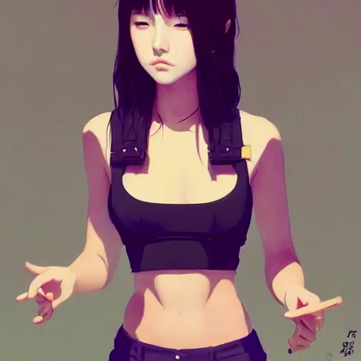 Image similar to a beautiful young japanese natalie portman alluring instagram model in crop top, by guweiz and wlop and ilya kuvshinov and artgerm and makoto shinkai and studio ghibli, symmetrical eyes, aesthetic, gorgeous, stunning, alluring, attractive, artstation, deviantart, pinterest, digital art