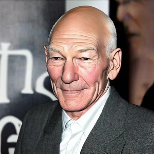 Image similar to patrick stewart mixed with ian mckellen