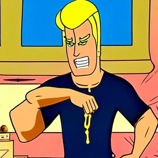 Prompt: Johnny Bravo in That 70's Show (1998)