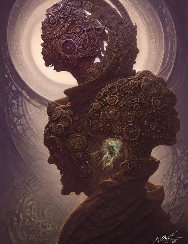 Image similar to front shot of a court jester character, hyperdimensional, bioluminescent hypercubes, ((intricate)), elegant, highly detailed, centered, (((artstation, concept art, smooth, sharp focus, artgerm, Tomasz Alen Kopera, Peter Mohrbacher, donato giancola, Joseph Christian Leyendecker, WLOP, Boris Vallejo))), mugshot!!!!!, ugly!!!!!!, octane render, nvidia raytracing demo, grainy, muted, 8K, digitalblasphemy