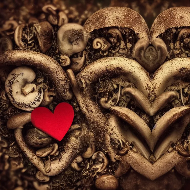 Image similar to double exposure of love, symbols of live, explosion, love is the most relevant theme, love is infinity, love is begin of all, 8 k resolution, artistic mode, artistic, trending on instagram, long exposure, love art, serious, fantasy and dreams vibes, mushrooms style and macro style, spawn, spruce vibes