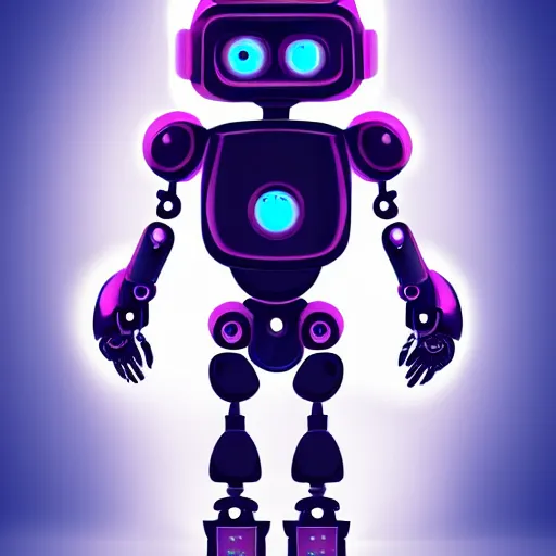 Image similar to a small cute human-like robot, futuristic, sci-fi, digital Art