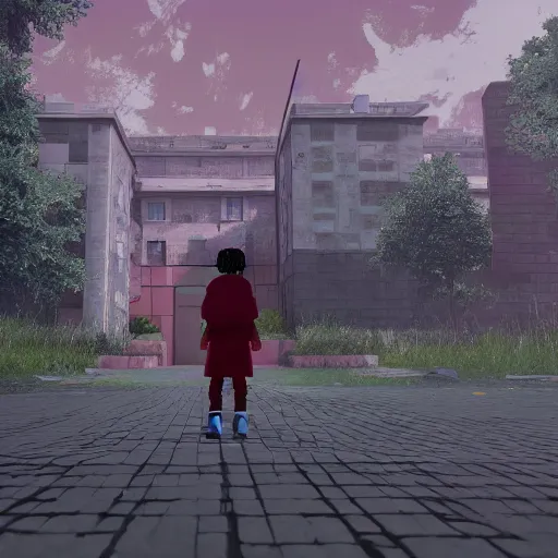 Prompt: yume nikki scenery, unreal engine 8 k, lumen, rtx