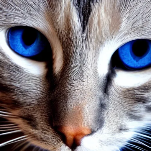 Prompt: my cat has blue eyes