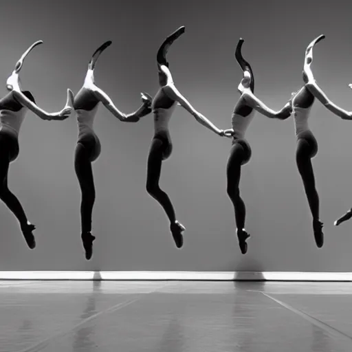 Prompt: xenomorphs ballet dancing elegantly in a dance studio. photo realistic 35mm 4k