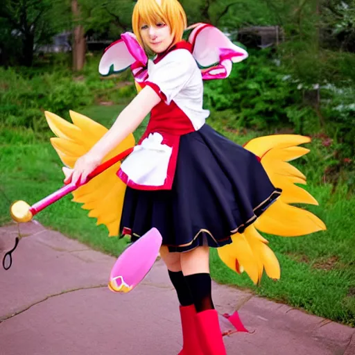 Image similar to cardcaptor sakura cosplay