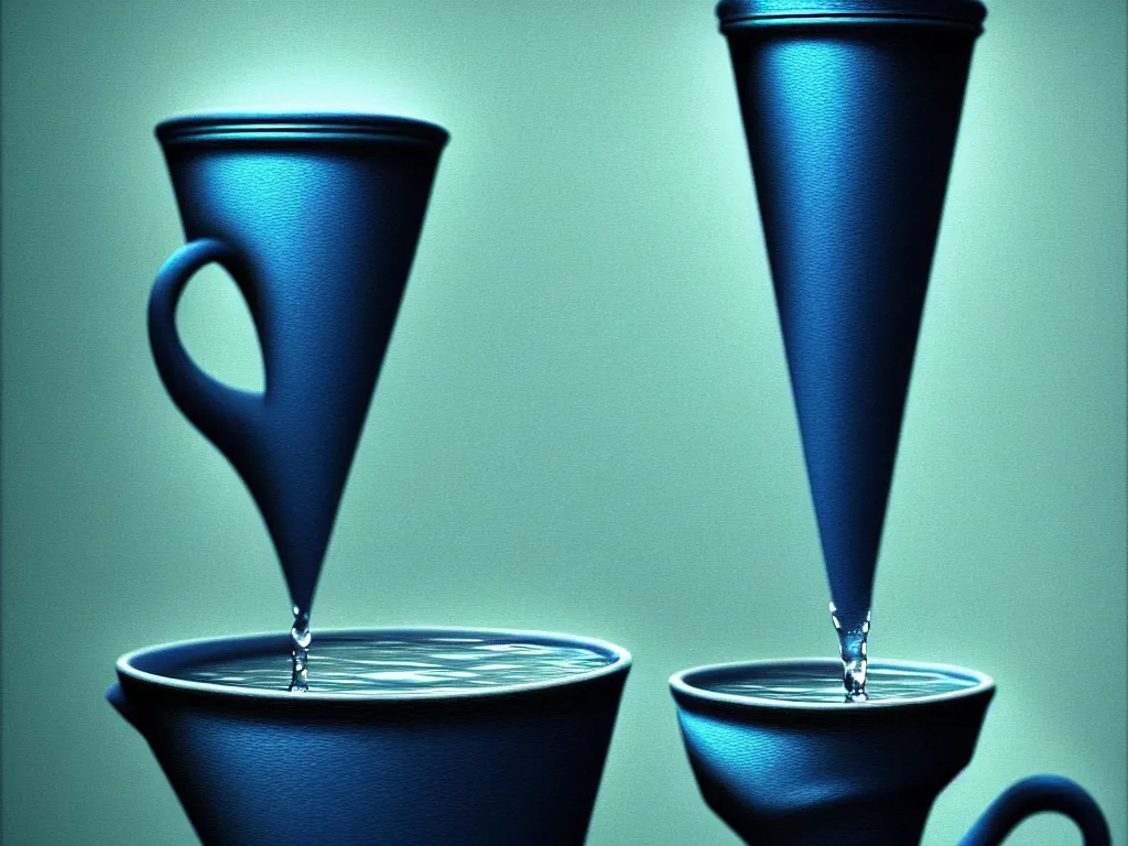 Image similar to highly detailed photo of cup of water, trending on deviantart, neo surrealism, sharp focus, a lot of little details, octane, masterpiece, art by max ernst