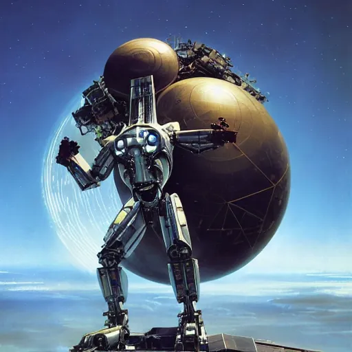 Prompt: atlas holding the world by mario feng and john berkey, atlas is an i robot, ray tracing, master shot, octane render, 8 k, ultra hd, perfect light