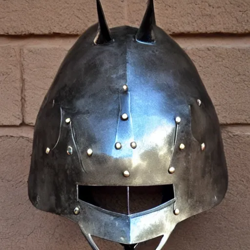 Prompt: knight's helm in the shape of a furious boar