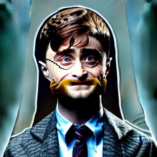 Image similar to daniel radcliffe as professor dumbledore