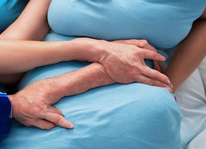 Image similar to people connected to a large single person via catheters,