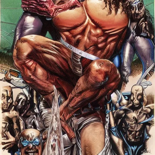 Prompt: artwork by glenn fabry