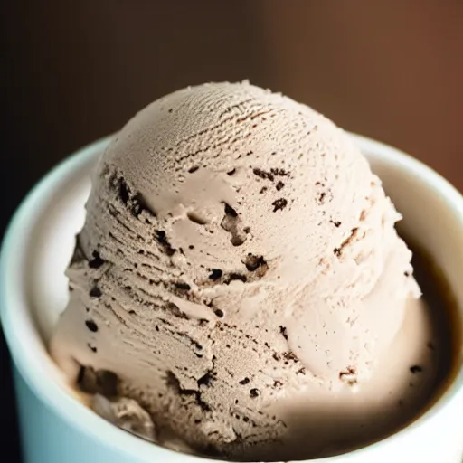 Image similar to photo closeup of coffee ice cream