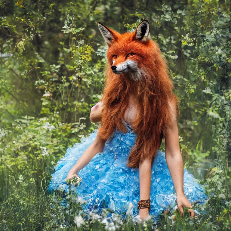 Image similar to photo of foxy girl in wonderland, realism, photorealism, sony a 7 r, high detailed