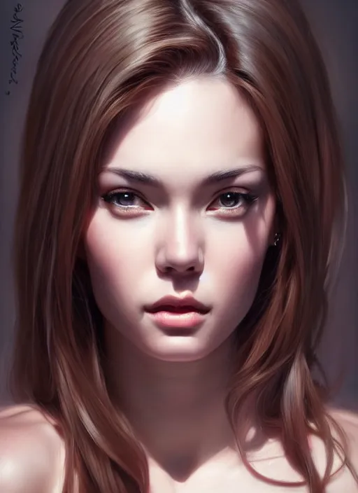 Image similar to full body photo of a gorgeous young woman in the style of stefan kostic, realistic, sharp focus, 8k high definition, insanely detailed, intricate, elegant, art by stanley lau and artgerm, dramatic lighting