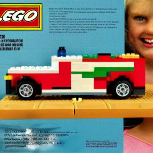 Image similar to a 1 9 9 0 s ad for the all new lego taco from taco bell