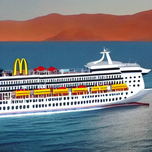 Image similar to mcdonalds cruise ship