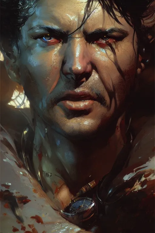 Prompt: extreme close up demilich extremely detailed portrait dnd, painting by gaston bussiere, craig mullins, greg rutkowski, yoji shinkawa