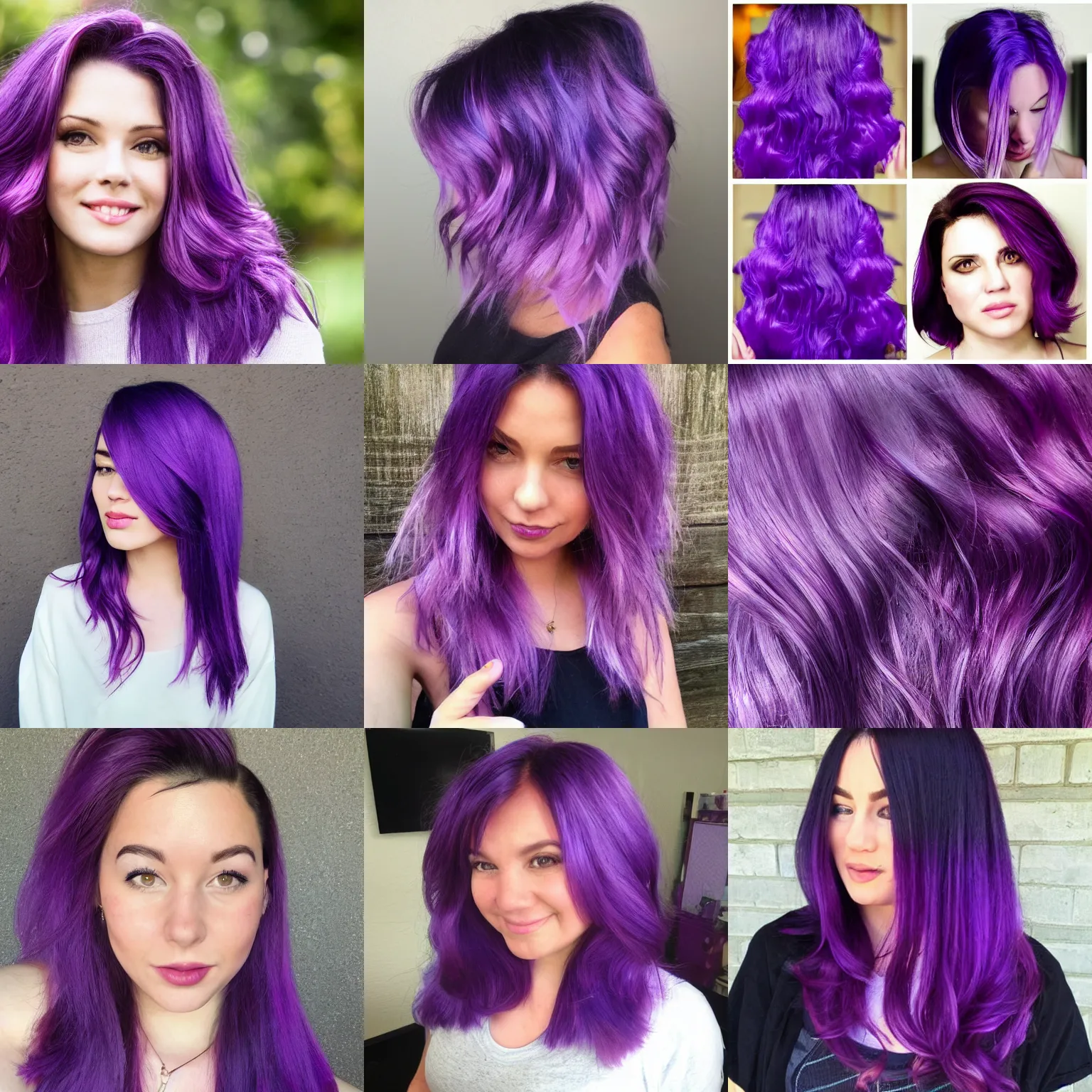 a picture of you with purple hair | Stable Diffusion | OpenArt