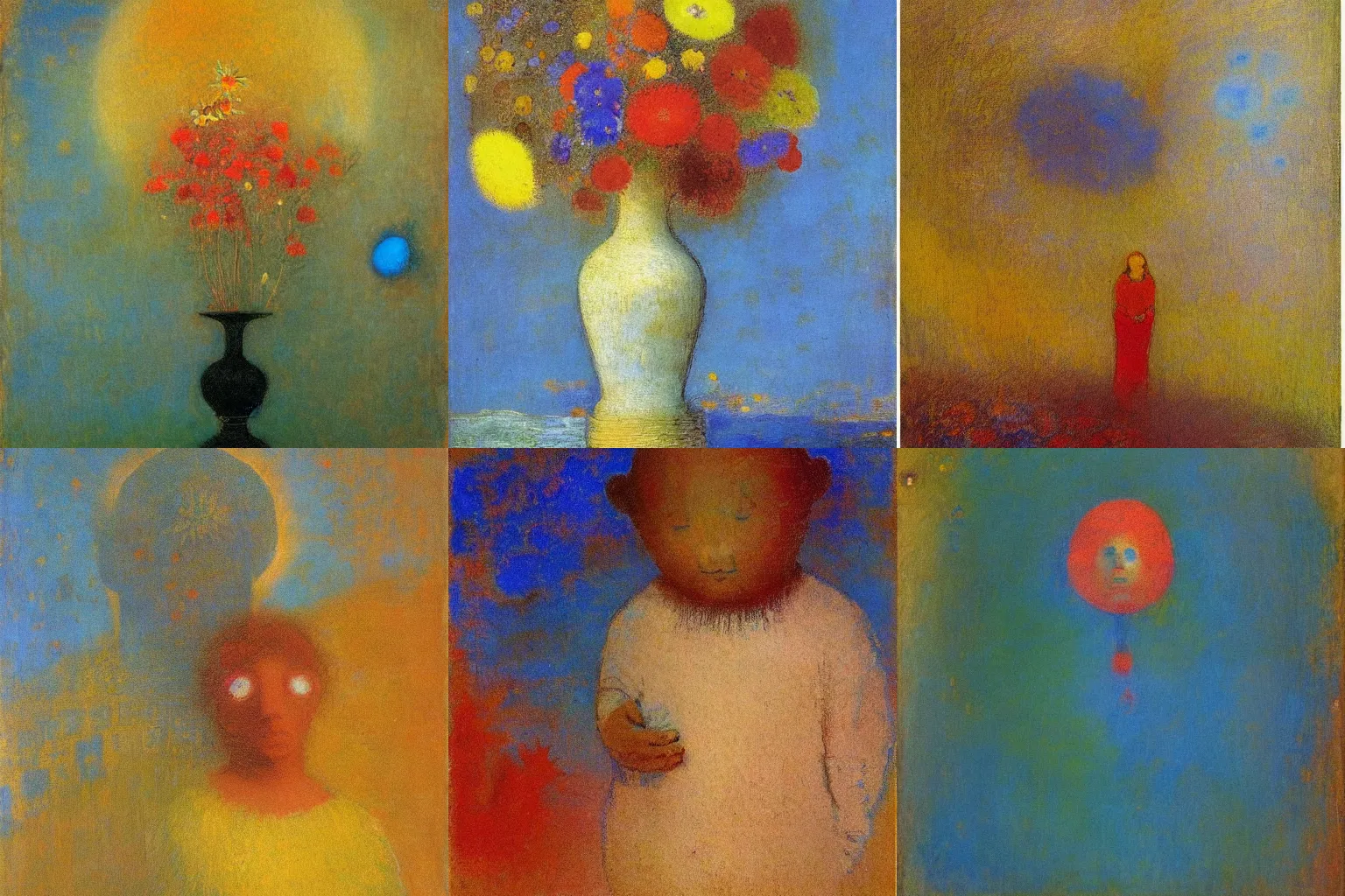 Prompt: Art by Odilon Redon