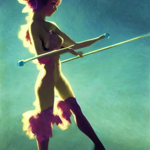 Image similar to fairie poledancer, cinematic lighting, soft bokeh, fantasy, modern, colourful, highly detailed, digital painting, artstation, deviantart, concept art, sharp focus, illustration, by Edward Hopper and Rene Magritte and Alphonse Mucha
