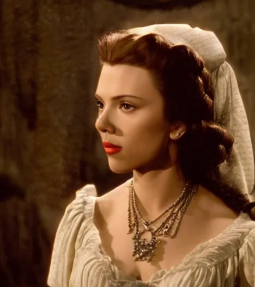 Prompt: Scarlett Johansson in Gone With the Wind