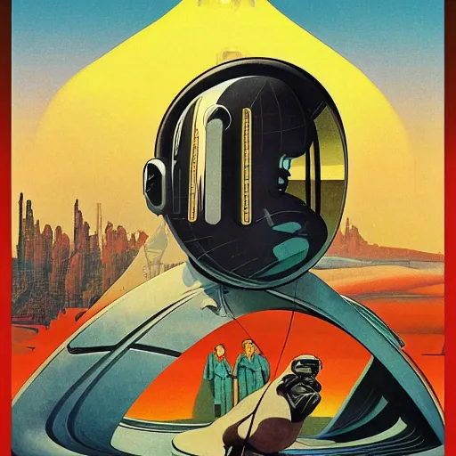 Image similar to Futuristic Soviet Propaganda posters, Vincent Di Fate, minimalistic, hyperrealistic surrealism, award winning masterpiece with incredible details, epic stunning, infinity pool, a surreal vaporwave liminal space, highly detailed, trending on ArtStation, artgerm and greg rutkowski and alphonse mucha, daily deviation, IAMAG, broken giant marble head statue ruins, nightscape, milkyway