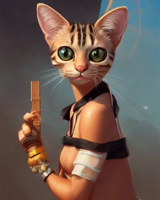 Image similar to ms. fortune the cat | highly detailed | from the pixar film sneaky cats | very intricate | cinematic lighting | award - winning | closeup portrait | by donato giancola and mandy jurgens and charlie bowater | featured on artstation