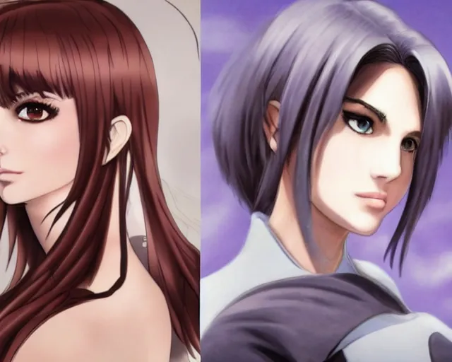 Image similar to natalie portman anime character