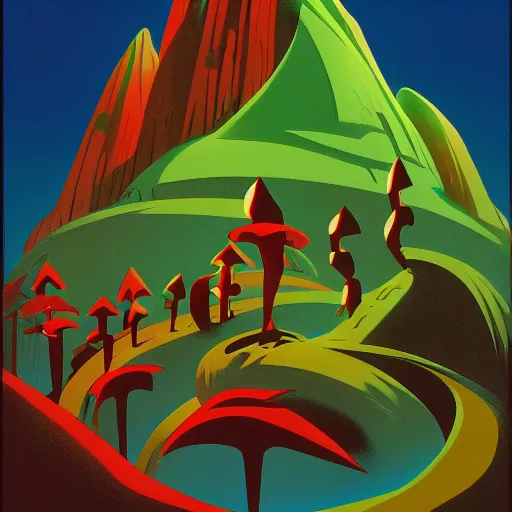 Image similar to dungeons, animated film, stylised, illustration, by eyvind earle, scott wills, genndy tartakovski