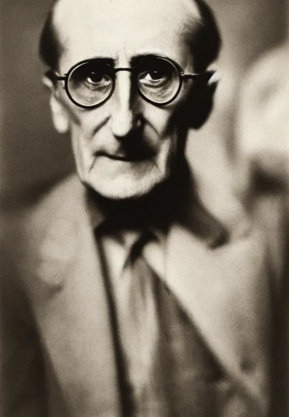 Image similar to a close - up casual photo of middle - aged marcel duchamp by irving penn, 1 9 2 0 s monochrome snapshot, graflex 4 x 5, f 1. 8, 3 5 mm, ilford delta 3 2 0 0 pro