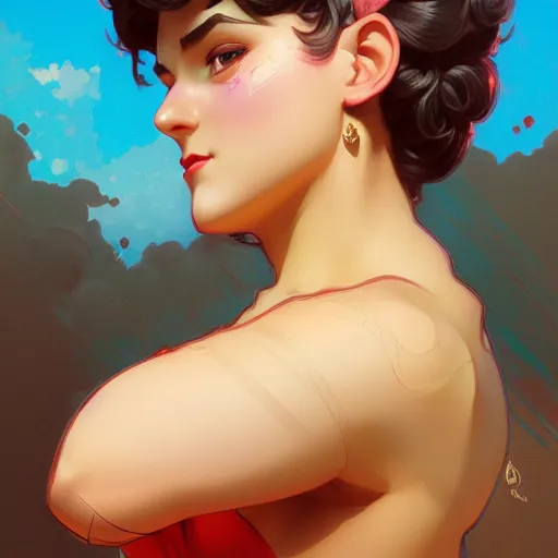 Prompt: betty rubble, intricate, elegant, highly detailed, digital painting, artstation, concept art, smooth, sharp focus, illustration, art by artgerm and greg rutkowski and alphonse mucha and william - adolphe bouguereau