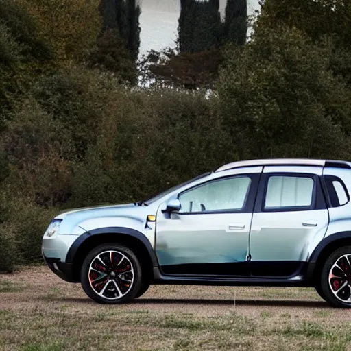 Image similar to A crossover between a Bugatti and a Dacia Duster