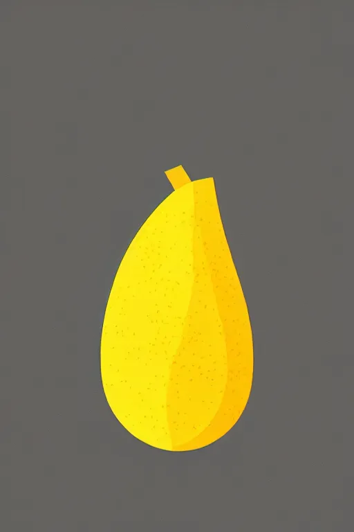 Prompt: minimalist colorful art of a yellow lemon on white background, illustration, vector art