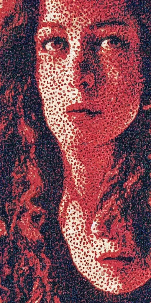 Image similar to a film still of suspiria by dario argento, 1 9 7 7, painted by impressionism, pointillism, detailed