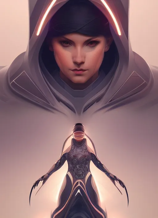 Prompt: symmetry!! portrait of futuristic ninja, sci - fi, tech wear, intricate, elegant, highly detailed, digital painting, artstation, cinematic lighting, concept art, smooth, sharp focus, illustration, art by artgerm and greg rutkowski and alphonse mucha, 8 k