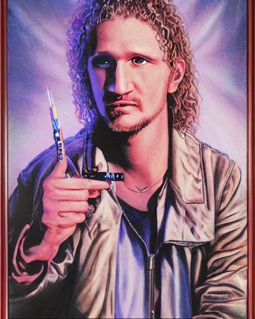 Image similar to layne staley in mtv unplugged, airbrush, drew struzan illustration art, key art, movie poster