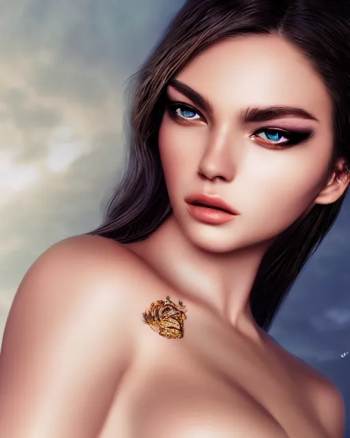 Prompt: a beautiful woman cat chimera, photo, ultra detail, photoreal, professionally retouched, soft moonlight lighting, shiny plastic bikini, realistic, smooth face, goddess, luscious lips, perfect eyes, wide angle, sharp focus on eyes, 8 k high definition, insanely detailed, intricate, elegant, art by artgerm and wlop