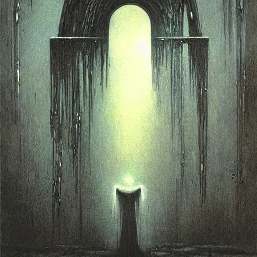 Image similar to arch angel concept art, by beksinski, dark soul concept