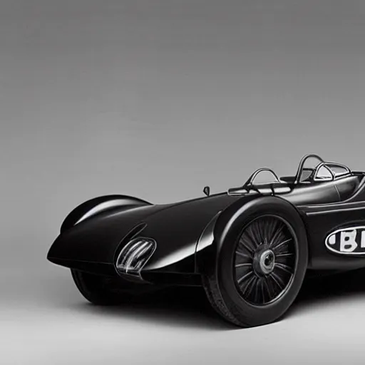 Image similar to Batmobile designed by Bugatti, full image, Batmobile, promotional photo Batmobile