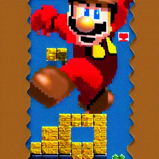 Image similar to super mario iron man powerup