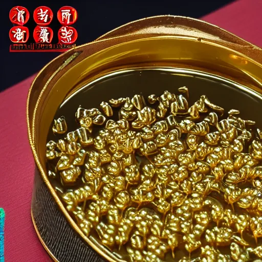 Image similar to very high quality photograph of cao sao vang, golden star balm 4 k