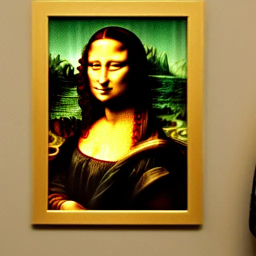 Prompt: mona lisa on psychedelics