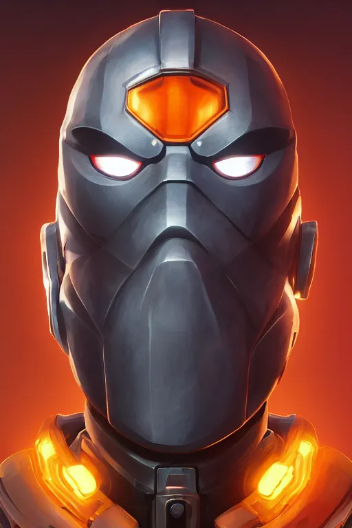 Image similar to epic mask helmet robot ninja portrait stylized as fornite style game design fanart by concept artist gervasio canda, behance hd by jesper ejsing, by rhads, makoto shinkai and lois van baarle, ilya kuvshinov, rossdraws global illumination radiating a glowing aura global illumination ray tracing hdr render in unreal engine 5